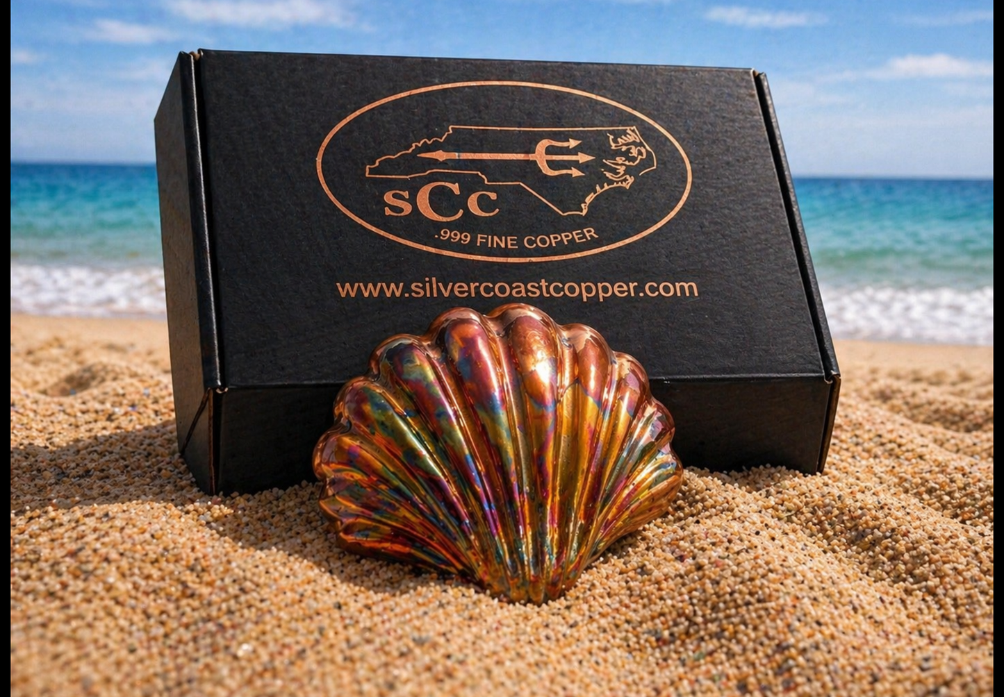 Flame painted Clam shell