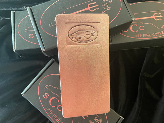 100 Oz .999 Fine Copper Bar - Regular Brite Finish