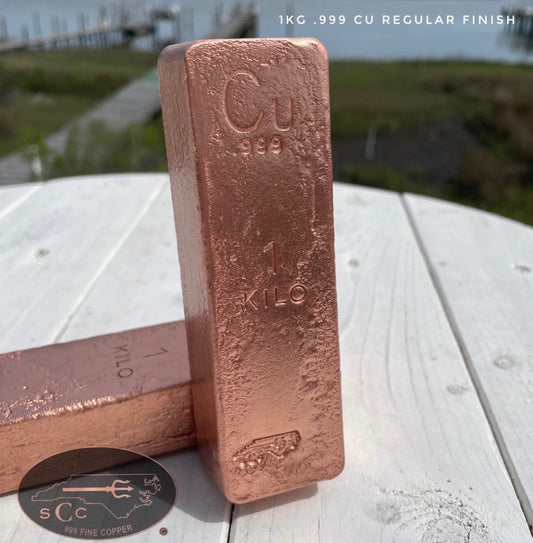 1 Kilogram .999 Copper Ingot