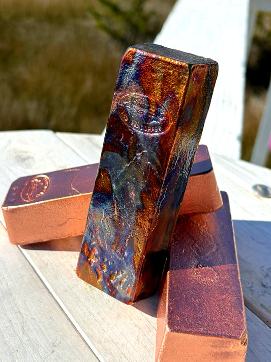 4-Pack Heat Painted Kilo Box - .999 Fine Copper Art Bullion