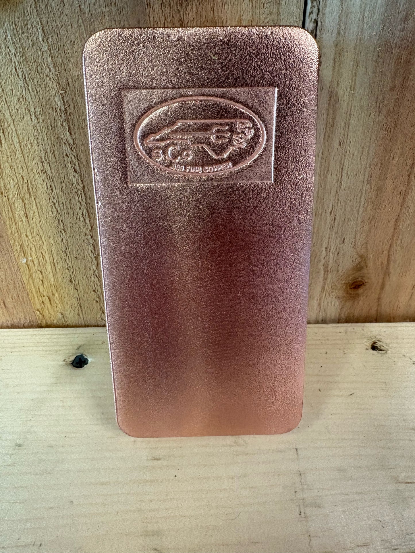 100 Oz .999 Fine Copper Bar -Bright Satin Finish