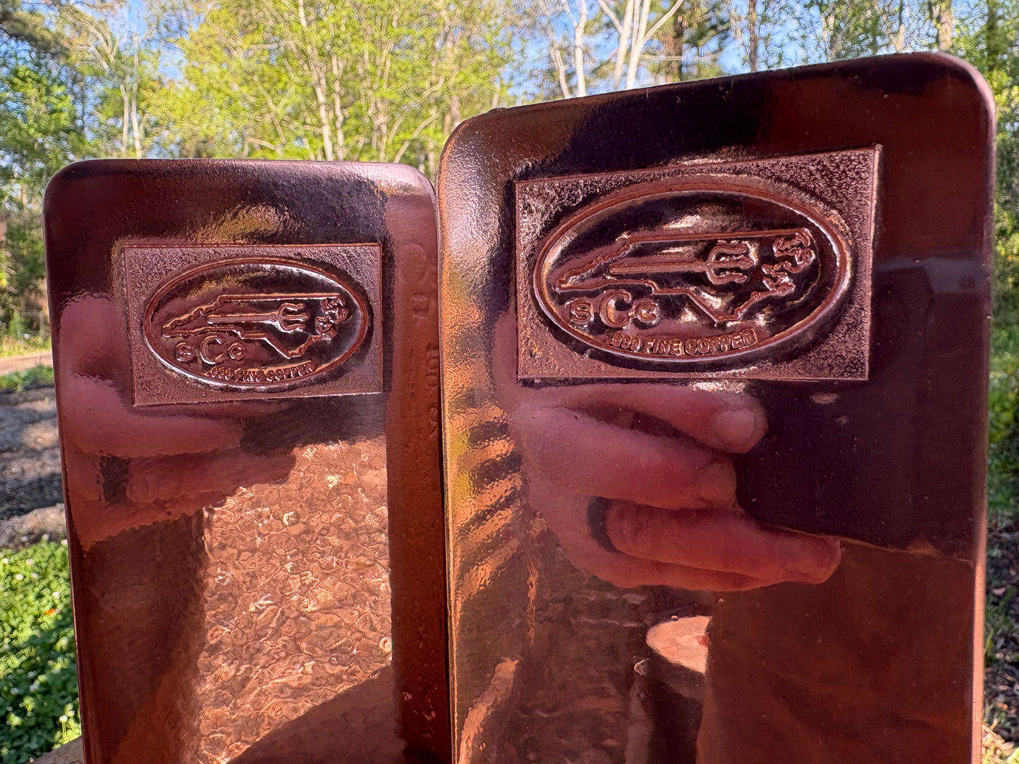 100 Oz .999 Fine Copper Bar - Hi Polish Face