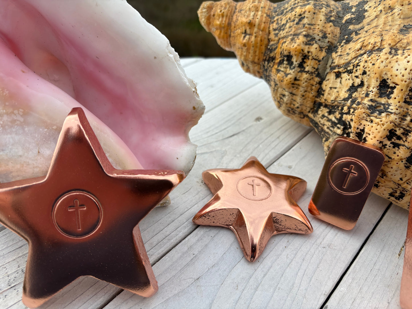 1 Pound Large Hi Polish Star with Cross