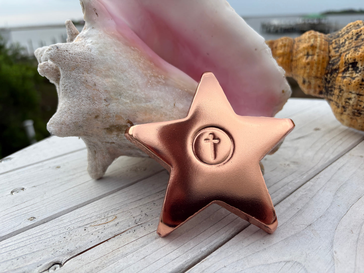 1 Pound Large Hi Polish Star with Cross