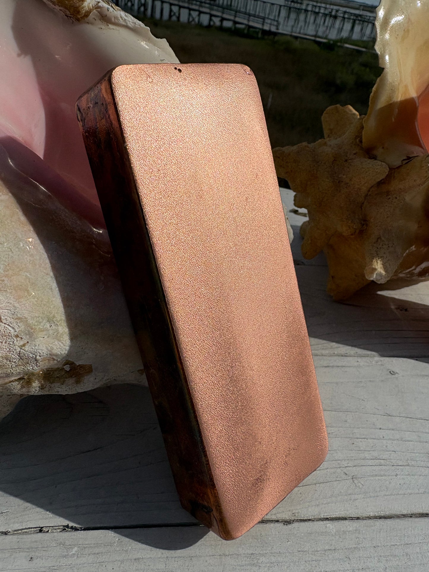 2 Kg ( 4.4 lbs.) .999 Fine Copper Satin finish bar