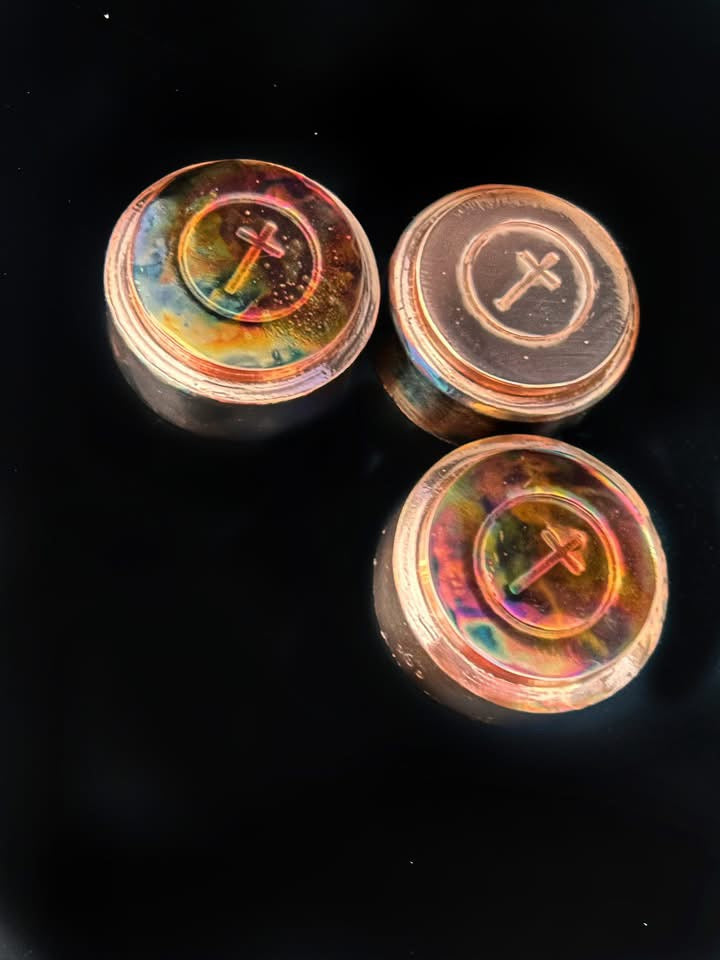 Premium 10 oz .999 Fine Copper Button - High Polish Finish