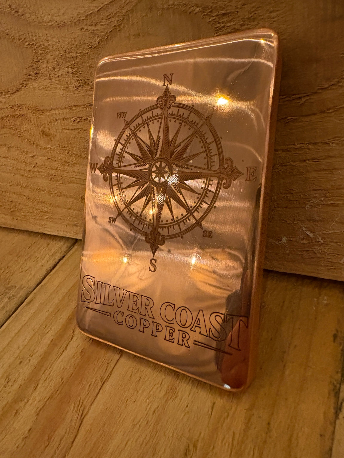 1 Pound Hi Polish Compass Rose Premium Series copper bar