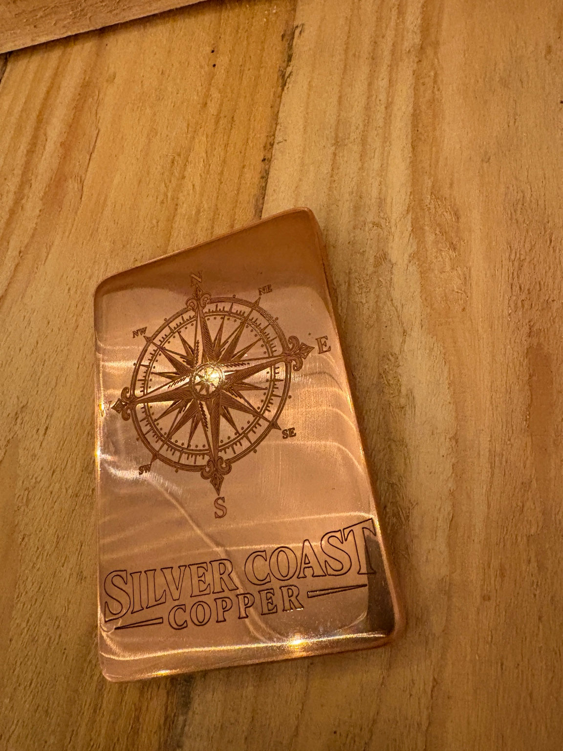 1 Pound Hi Polish Compass Rose Premium Series copper bar - view 2