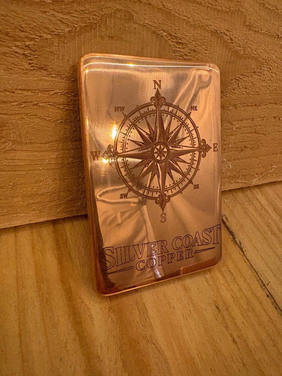 1 Pound Hi Polish Compass Rose Premium Series copper bar - view 3