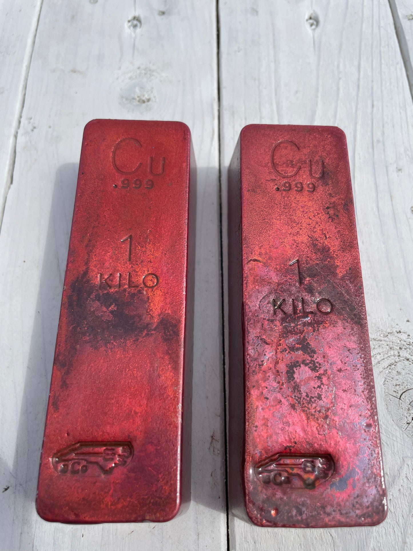 1 Kilogram Raw Finish Stackers bar