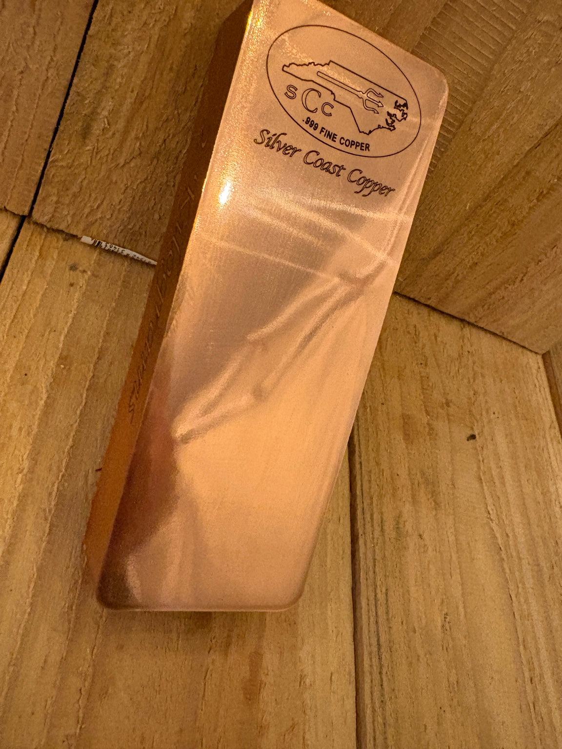 2 kilogram high polish copper bar
